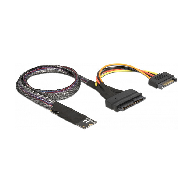 Adapter DELOCK M.2 Key M u U.2 SFF-8639 NVMe (kabel 50 cm, 2.5" kućište)