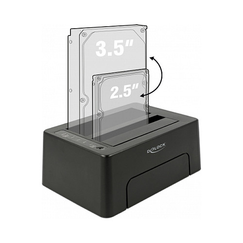 Docking stanica DELOCK 63957 (2x SATA HDD/SSD, USB-C 3.2 Gen 2)-3