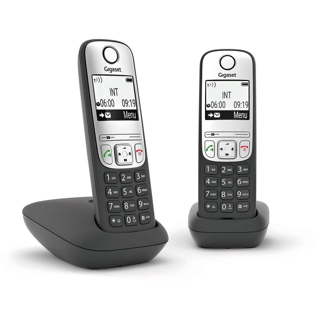Gigaset A690A Duo Analog/DECT telephone Caller ID Black