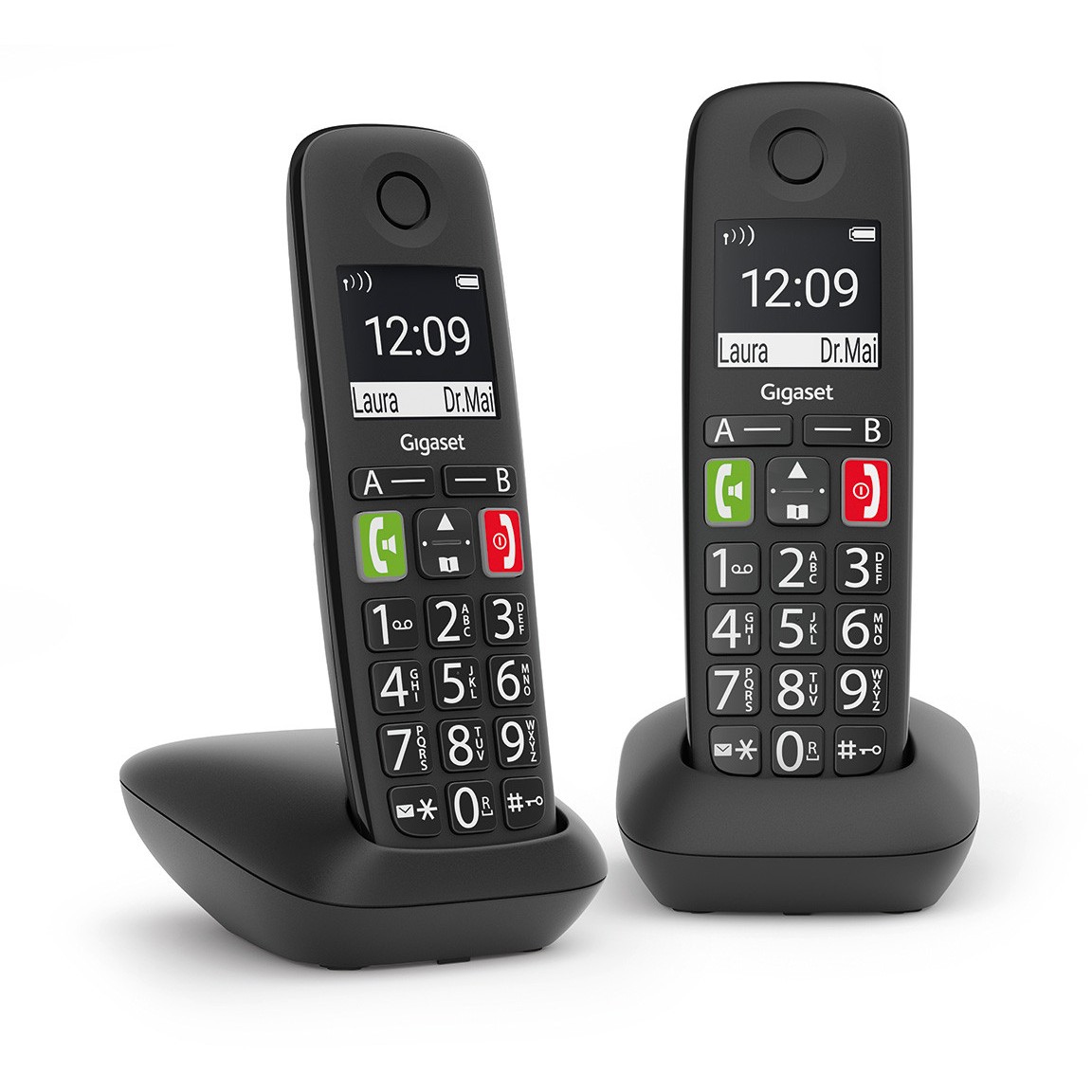 Telefonski aparat GIGASET E290 Duo (Analog, Caller ID, Crni)