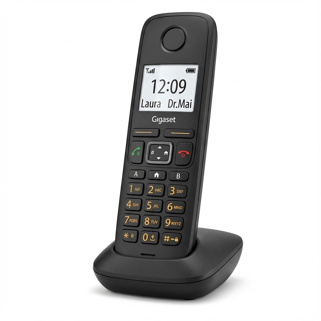 DECT telefon GIGASET E290HX (Crna boja)