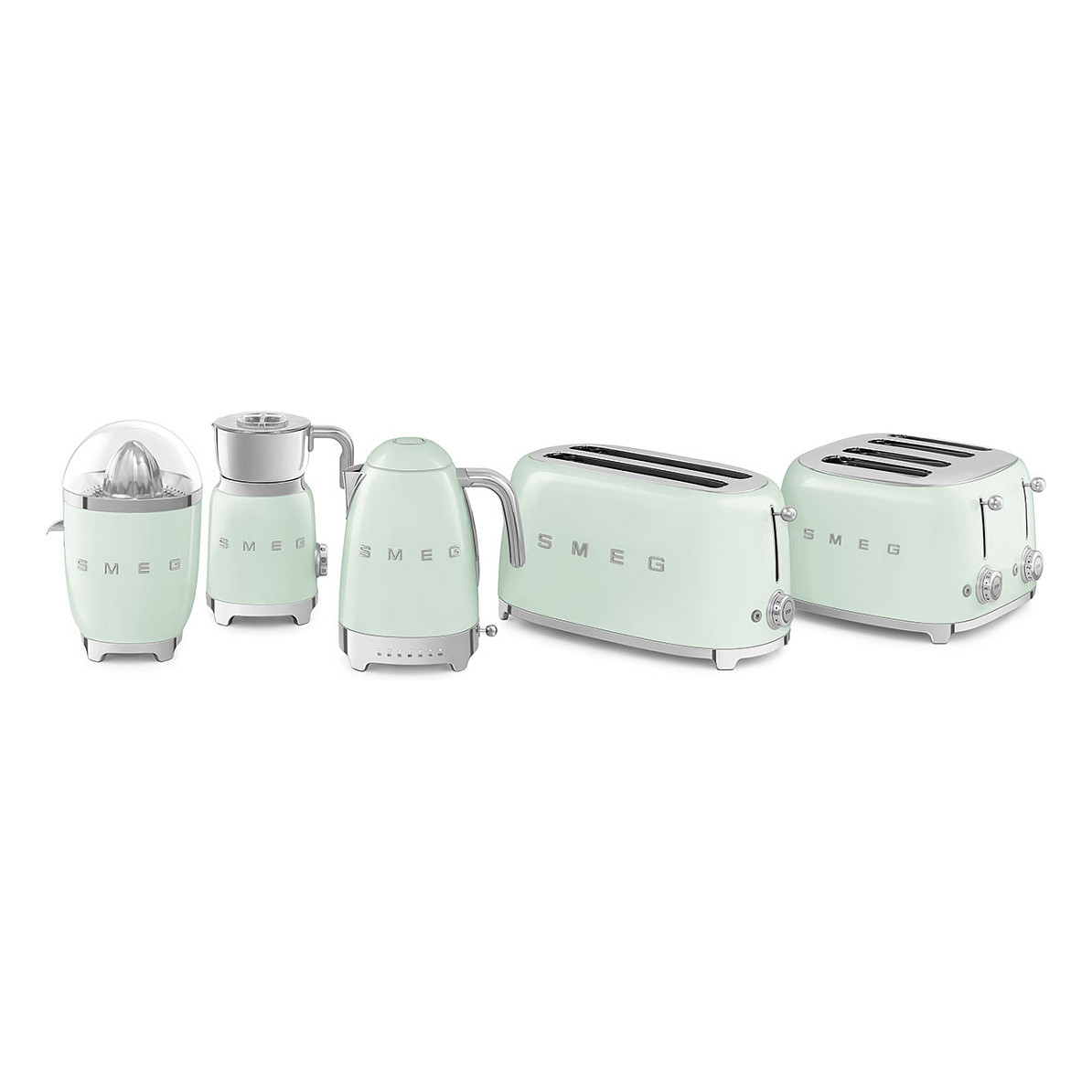 Toster SMEG 50's Style TSF02PGEU (1500W, 4 kriške, 6 razina pečenja) Pastelno zeleni-5
