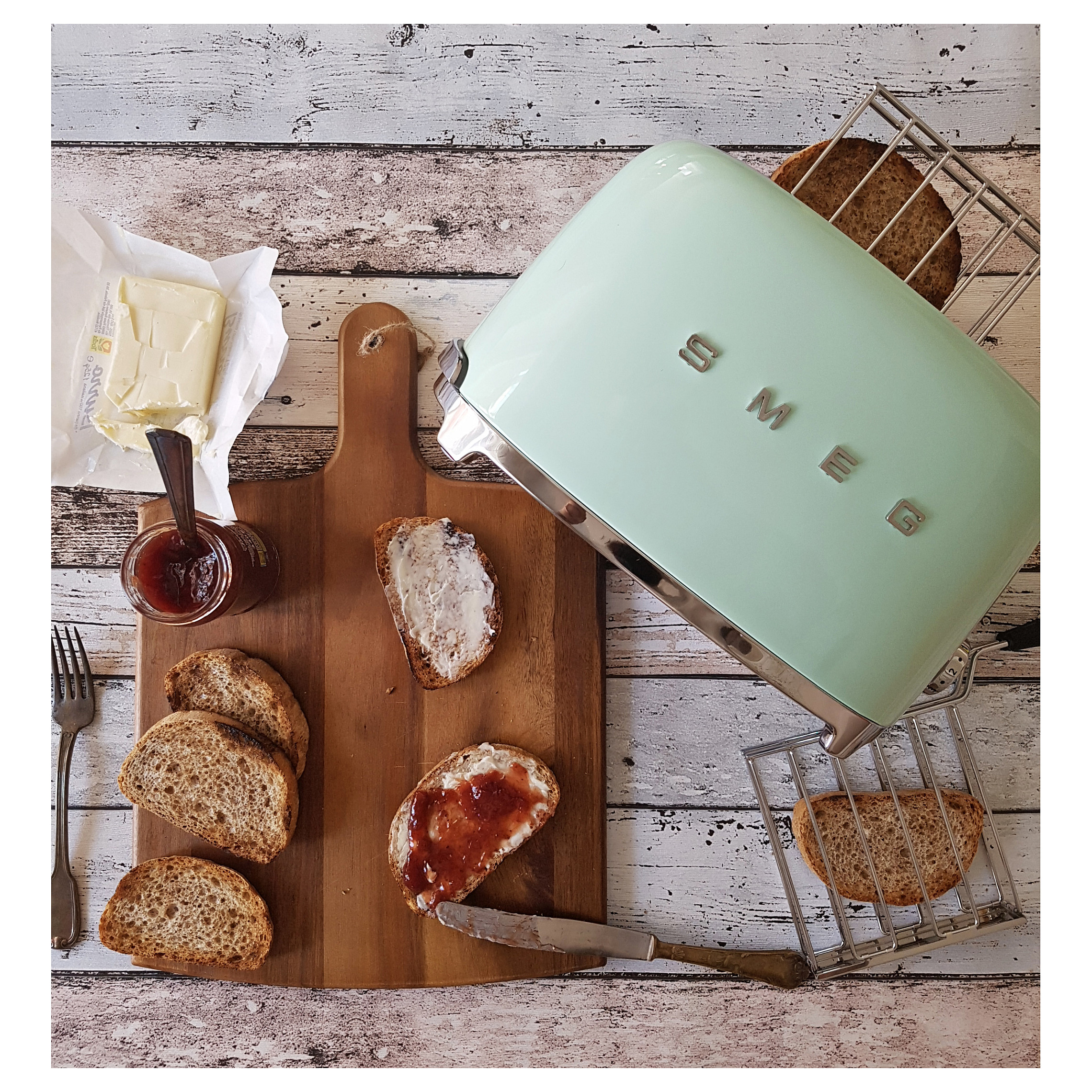 Toster SMEG TSF01PGEU 50's Style (2 utora, 950W, 6 razina tamnjenja) Pastel Green-19