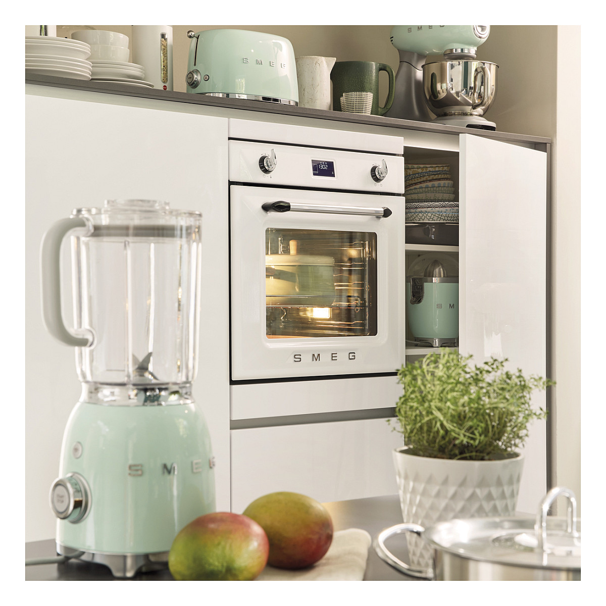 Toster SMEG TSF01PGEU 50's Style (2 utora, 950W, 6 razina tamnjenja) Pastel Green-5