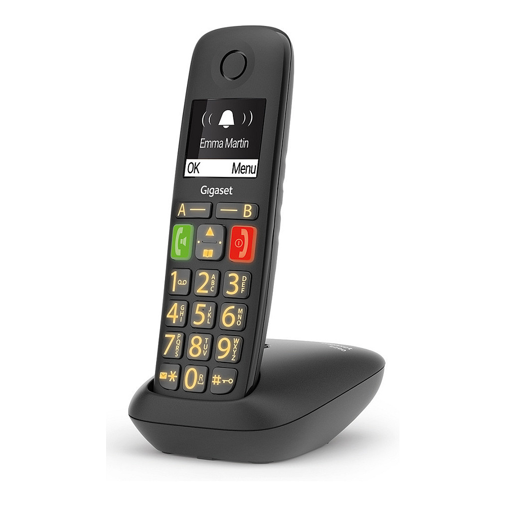 Gigaset E290A Analog/DECT telephone Caller ID Black-2