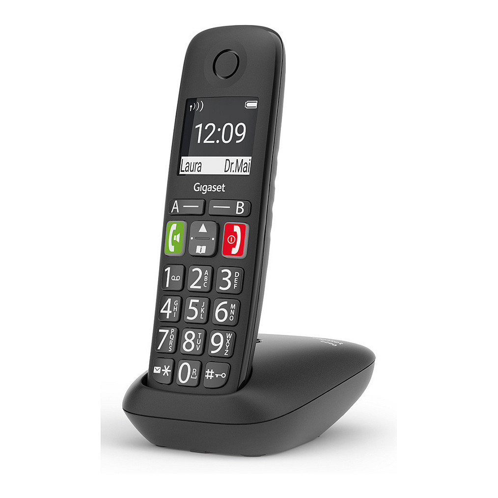 Gigaset E290A Analog/DECT telephone Caller ID Black-3