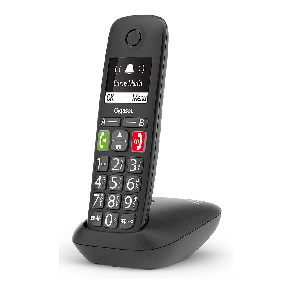 Gigaset E290A Analog/DECT telephone Caller ID Black-4