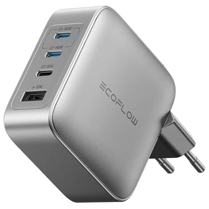 Punjač ECOFLOW Rapid Pro Charger 140W GaN (4 priključka, GaN tehnologija, kompaktan dizajn, 140W)-0