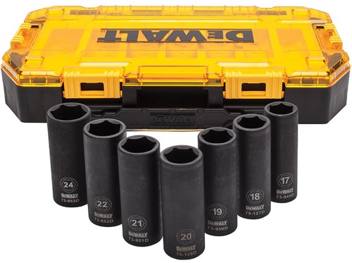 Set nasadnih ključeva DEWALT DWMT74737-0 1/2" 7-dijelni metrički-1