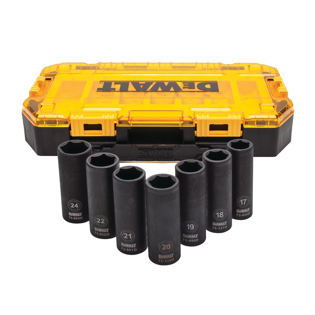 Set nasadnih ključeva DEWALT DWMT74737-0 1/2" 7-dijelni metrički-0