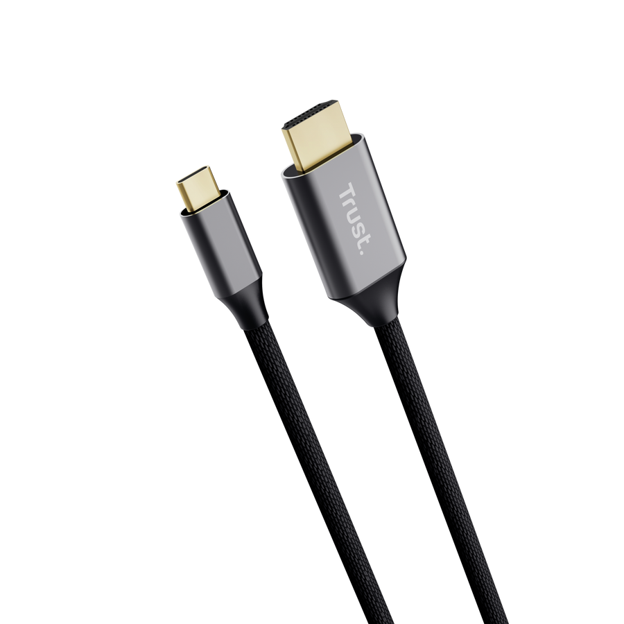 Kabel TRUST CALYX, USB-C na HDMI, Full HD/Ultra HD 4K, 200cm, Black-2