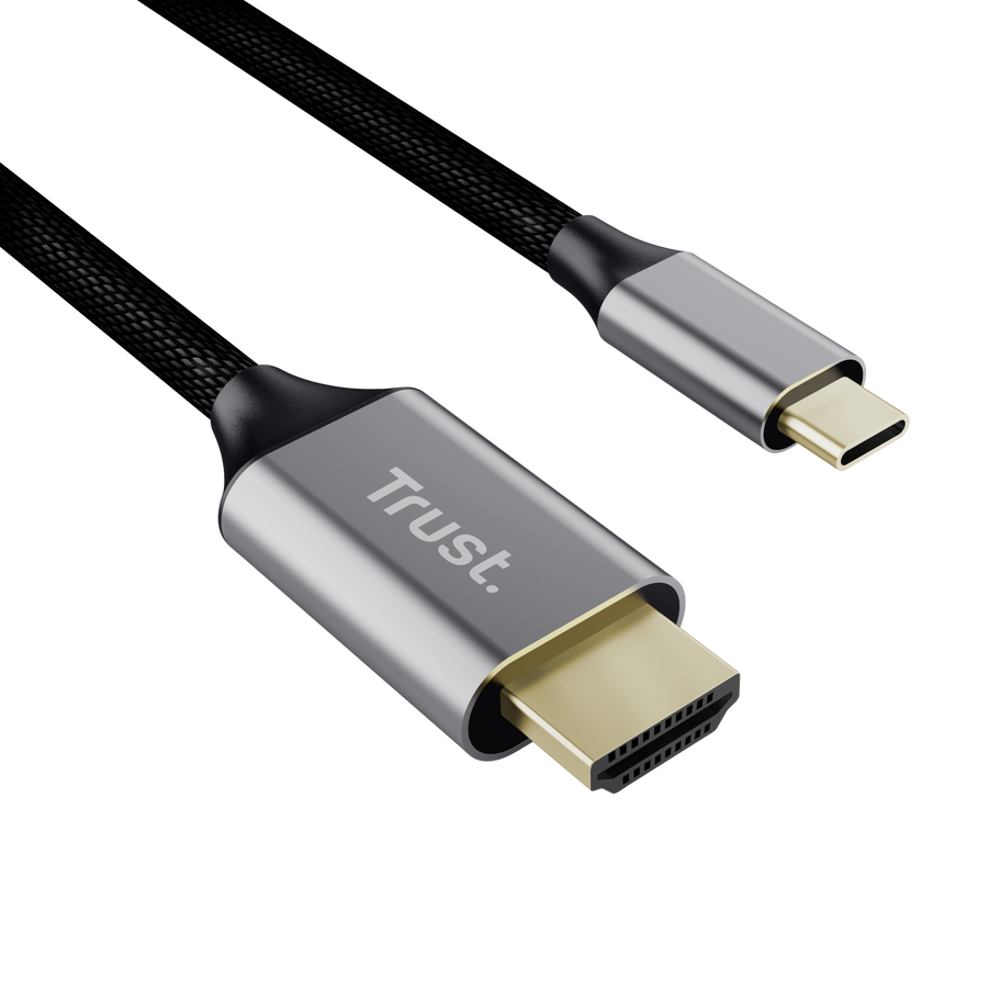 Kabel TRUST CALYX, USB-C na HDMI, Full HD/Ultra HD 4K, 200cm, Black-1