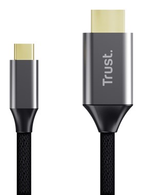 Kabel TRUST CALYX, USB-C na HDMI, Full HD/Ultra HD 4K, 200cm, Black-5