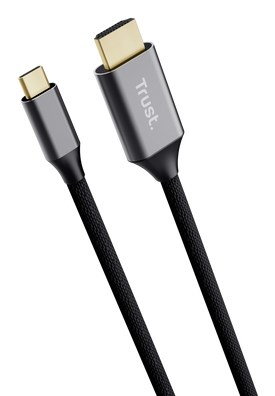 Kabel TRUST CALYX, USB-C na HDMI, Full HD/Ultra HD 4K, 200cm, Black-3