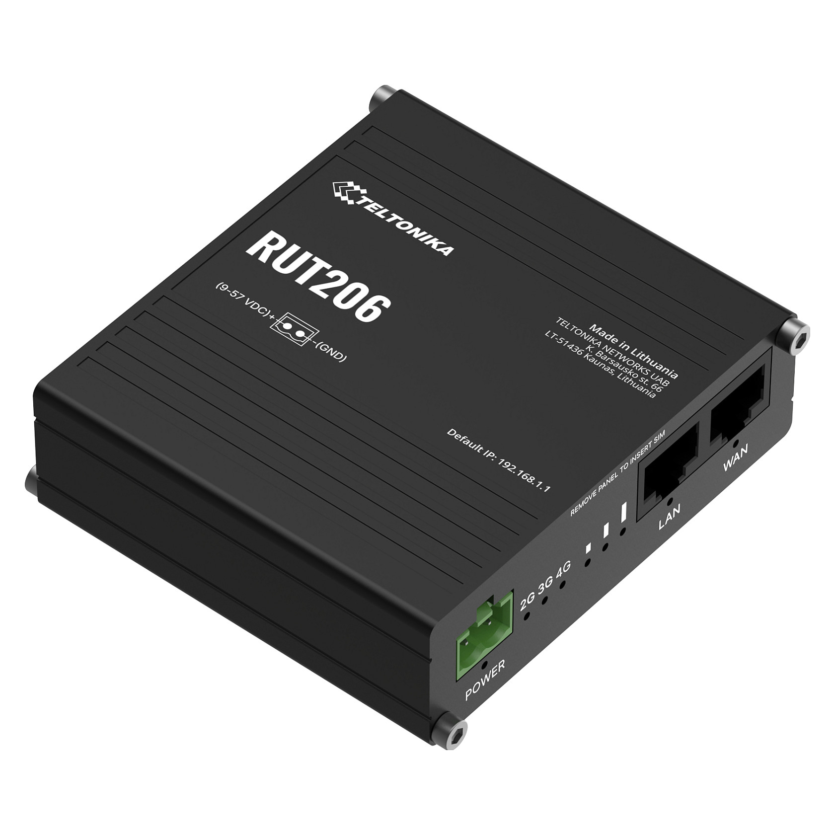 Industrijski 4G LTE router TELTONIKA RUT206 (4G LTE, Wi-Fi, Dual SIM, PoE)