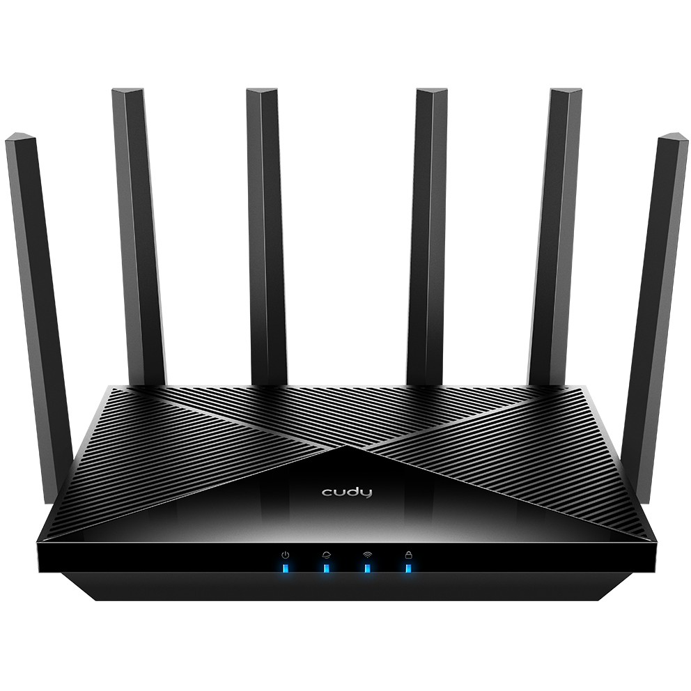Cudy WR11000 wireless router 2.5 Gigabit Ethernet Tri-band (2.4 GHz / 5 GHz / 6 GHz) Black-0