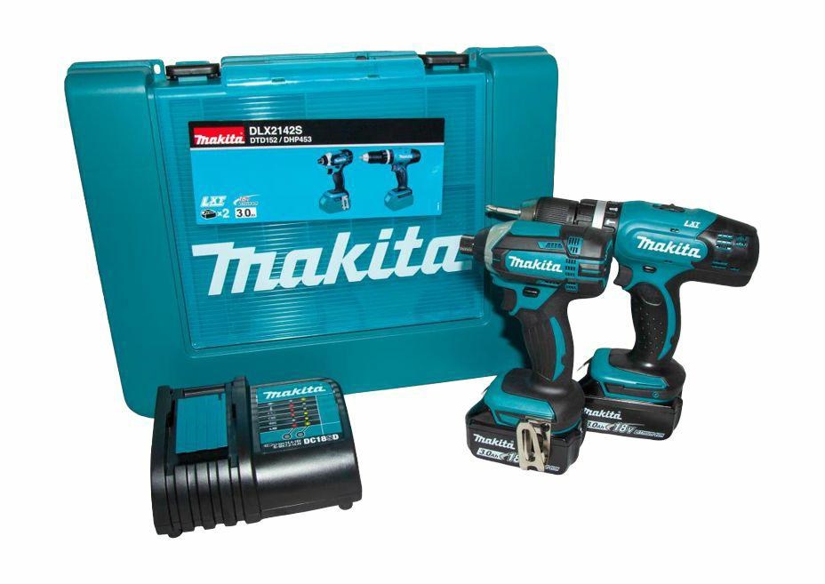 Set akumulatorskih alata MAKITA DLX2142S (18V, 2x 3.0Ah)-1
