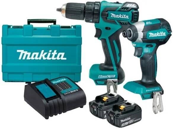Set akumulatorskih alata MAKITA DLX2142S (18V, 2x 3.0Ah)