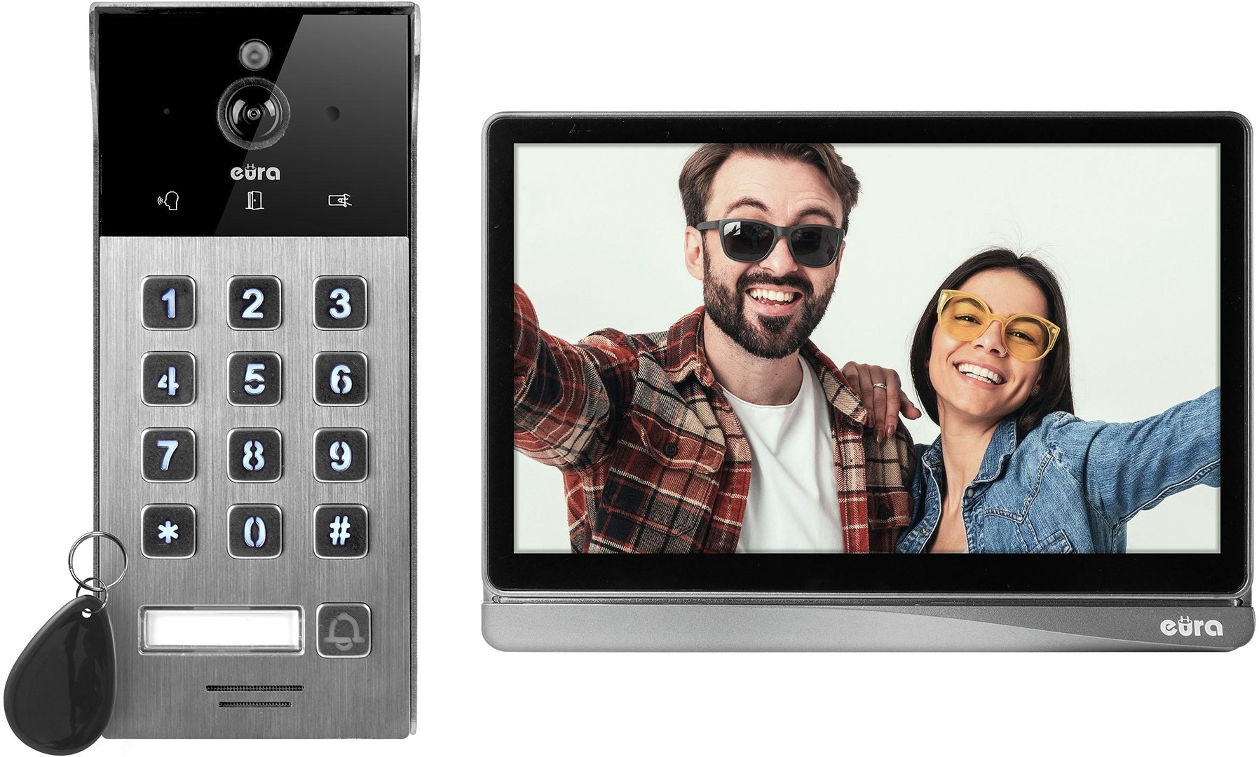 Video portafon EURA VDP-30C5 Jupiter (Wi-Fi, Tuya, Full HD, IP65, PIR senzor)