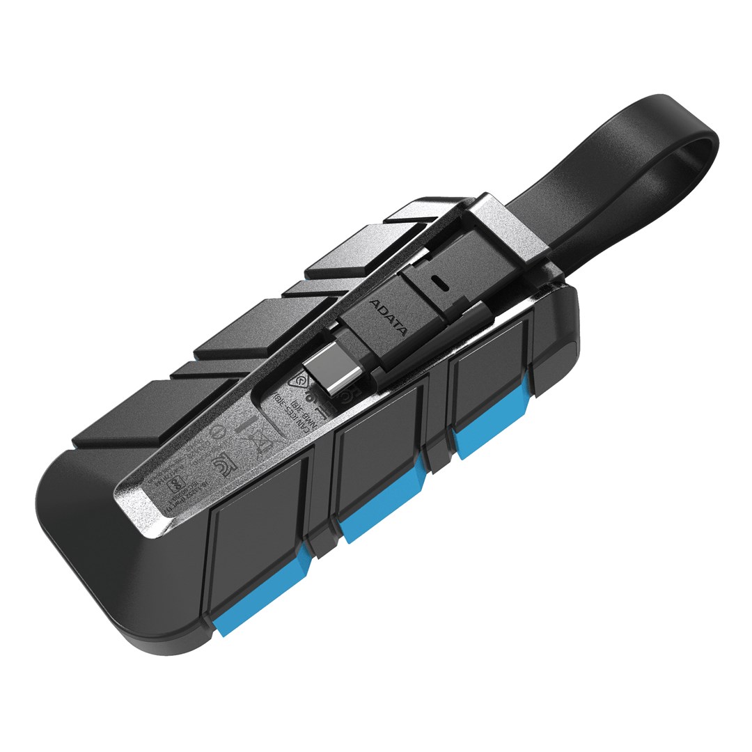 Eksterni SSD ADATA SC740 500 GB (USB Type-C 3.2 Gen 2, Crna, Plava)-4
