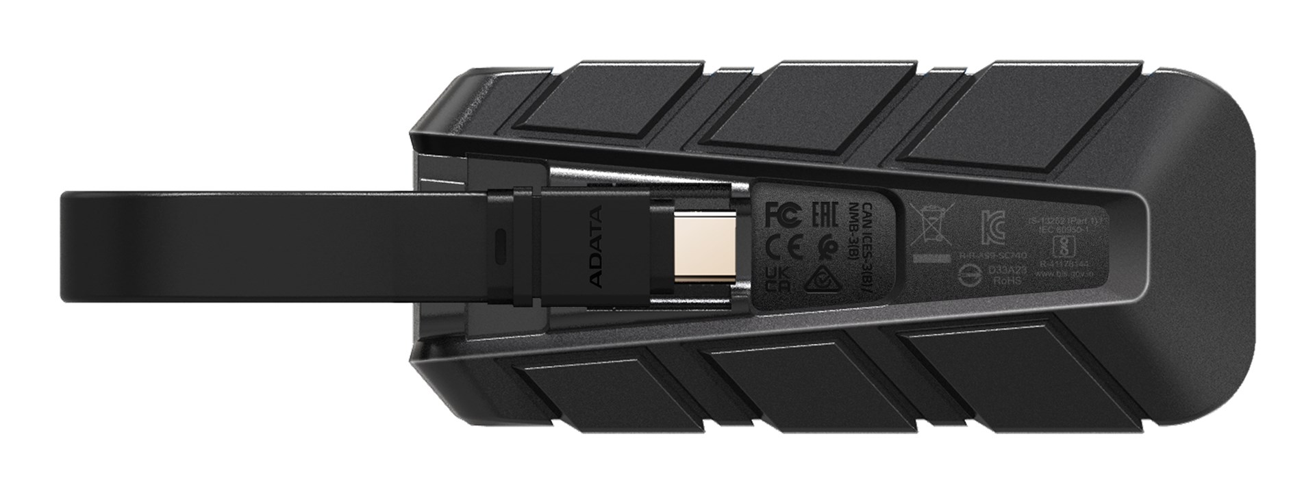 Eksterni SSD ADATA SC740 500 GB (USB Type-C 3.2 Gen 2, Crna, Plava)-1