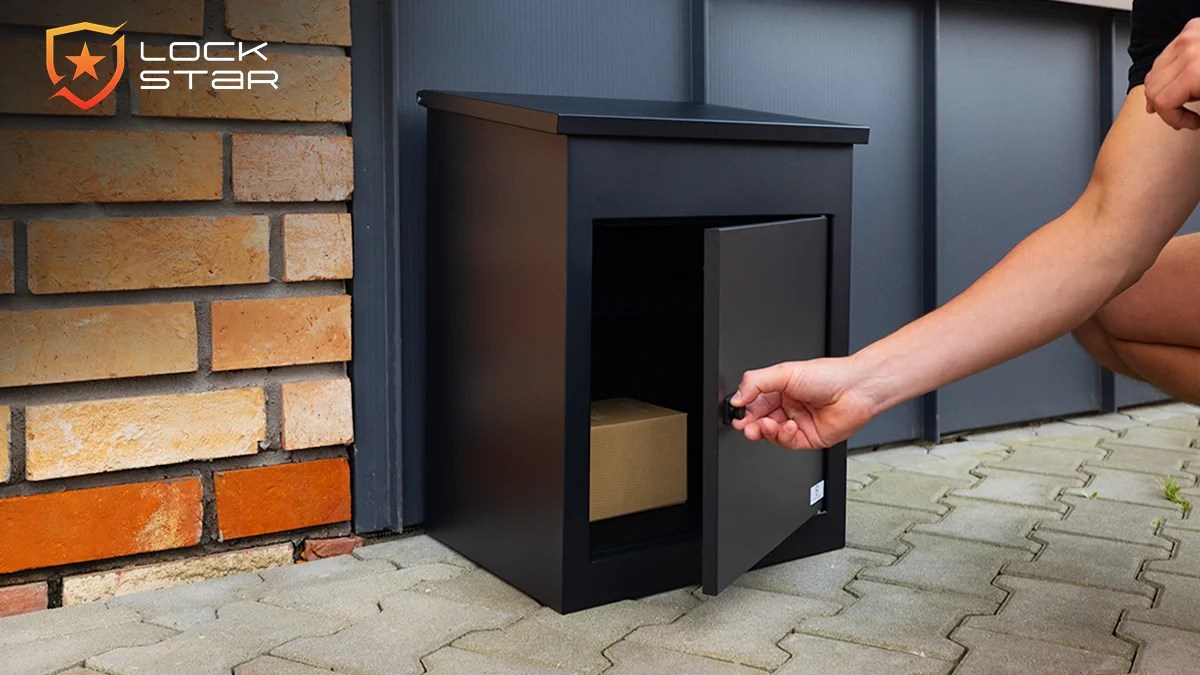 Skrzynka na paczki Extralink LOCKSTAR PACZKOMAT (44x34x55 cm, čelična kutija)-1