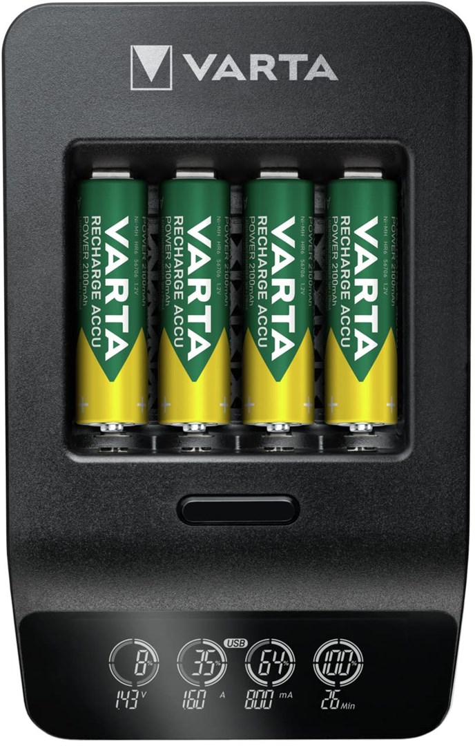 Punjač baterija VARTA LCD Smart Charger+ (za AA/AAA, USB)-4