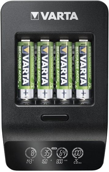 Punjač baterija VARTA LCD Smart Charger+ (za AA/AAA, USB)