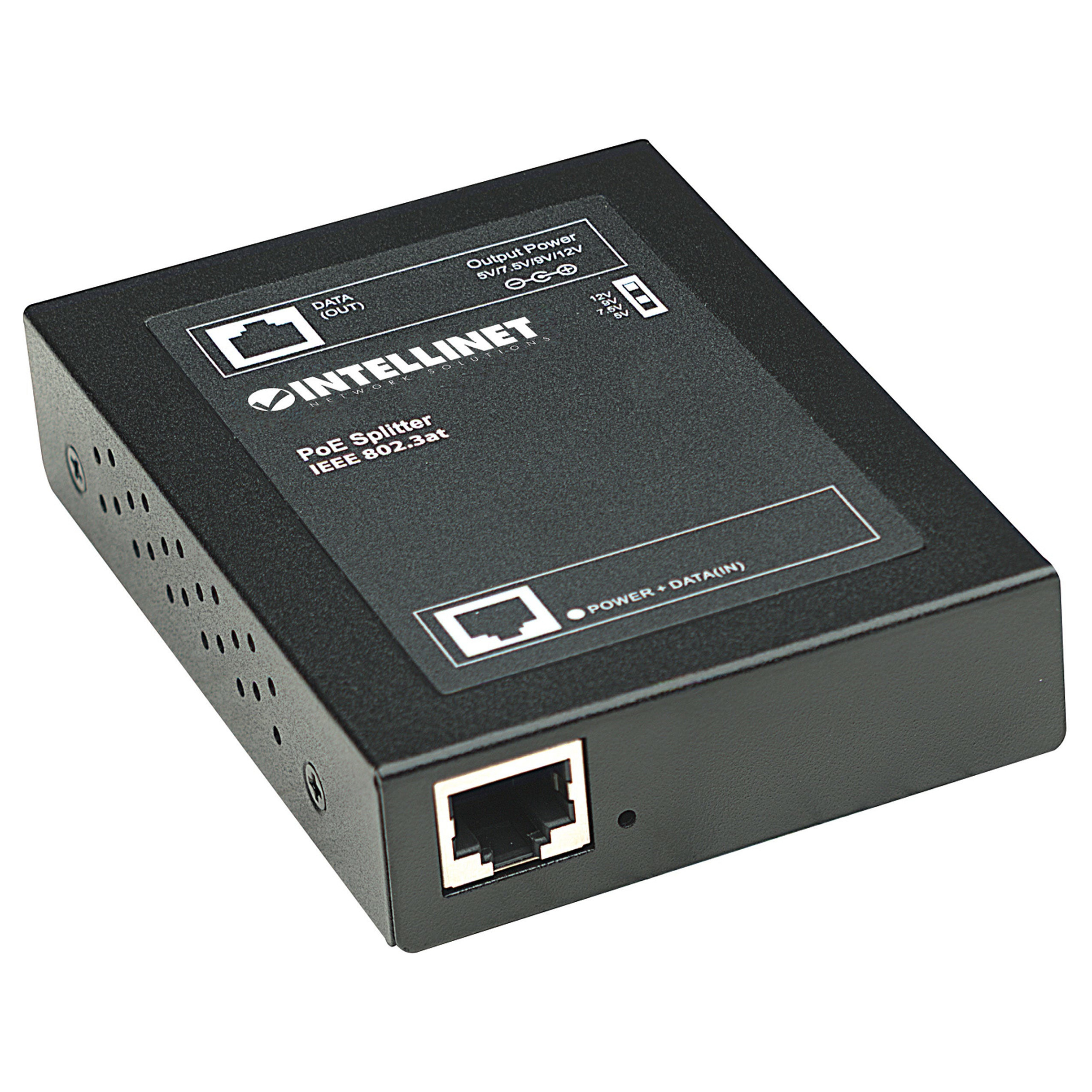 Splitter INTELLINET Power over Ethernet (PoE+) IEEE802.3at, 5, 7.5, 9 ili 12 V DC izlazna naponska opcija-2