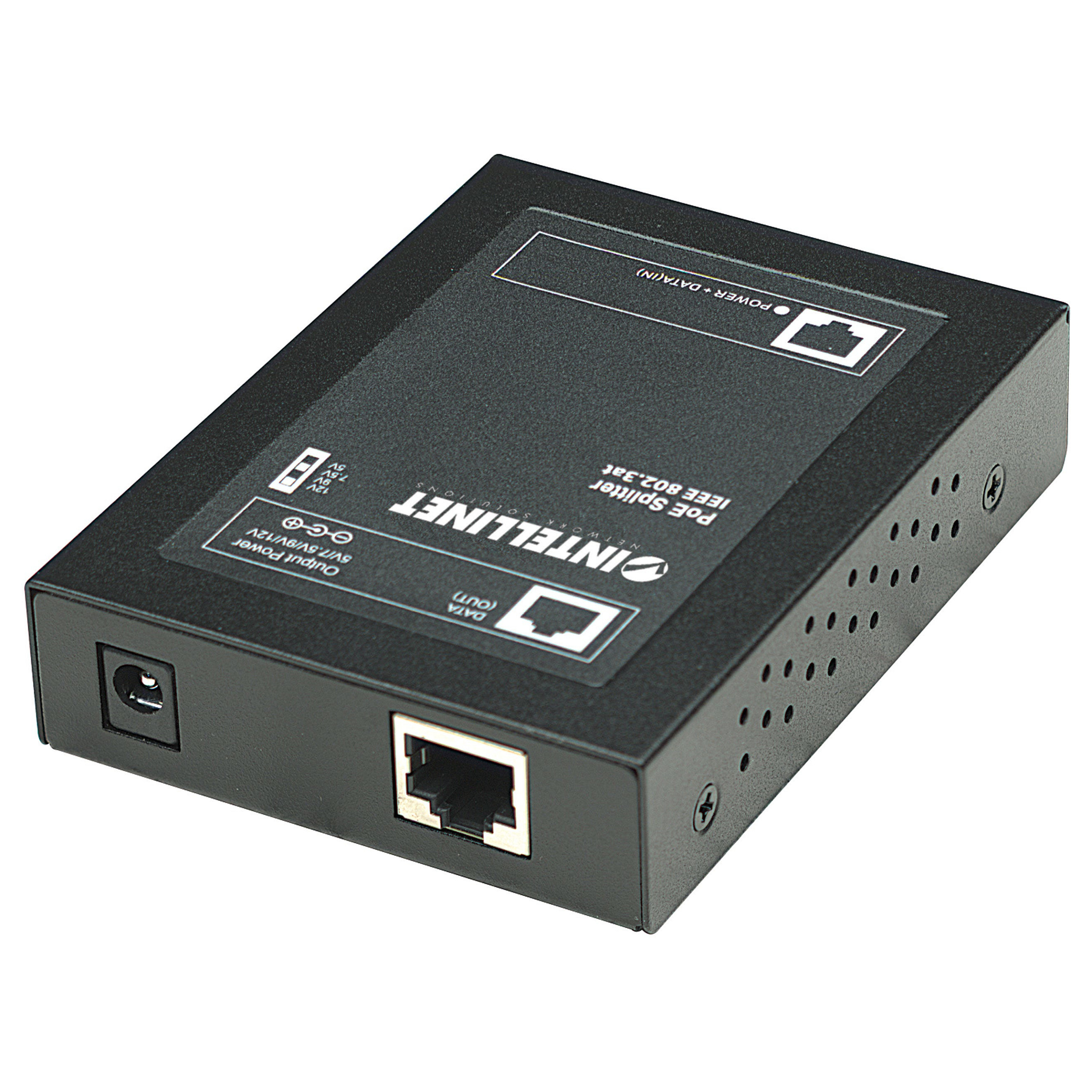 Splitter INTELLINET Power over Ethernet (PoE+) IEEE802.3at, 5, 7.5, 9 ili 12 V DC izlazna naponska opcija-4