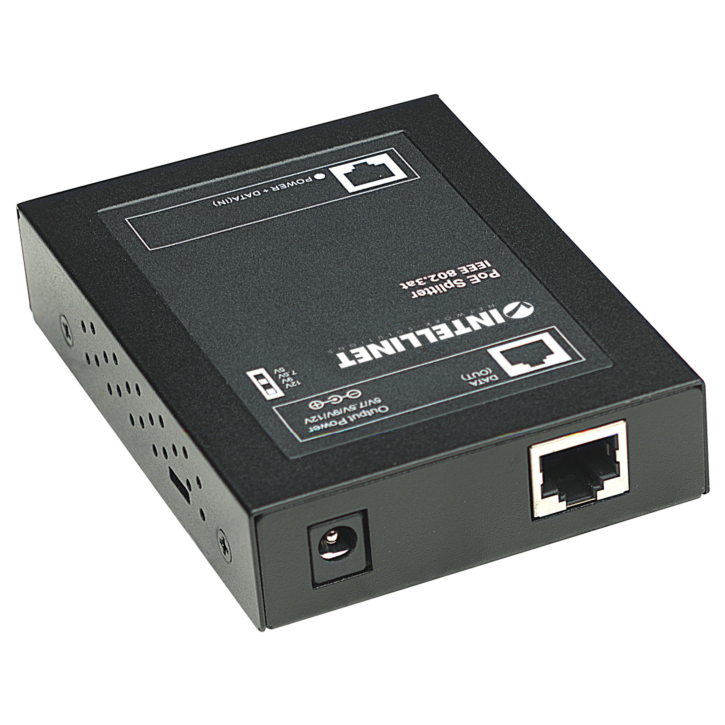 Splitter INTELLINET Power over Ethernet (PoE+) IEEE802.3at, 5, 7.5, 9 ili 12 V DC izlazna naponska opcija-5