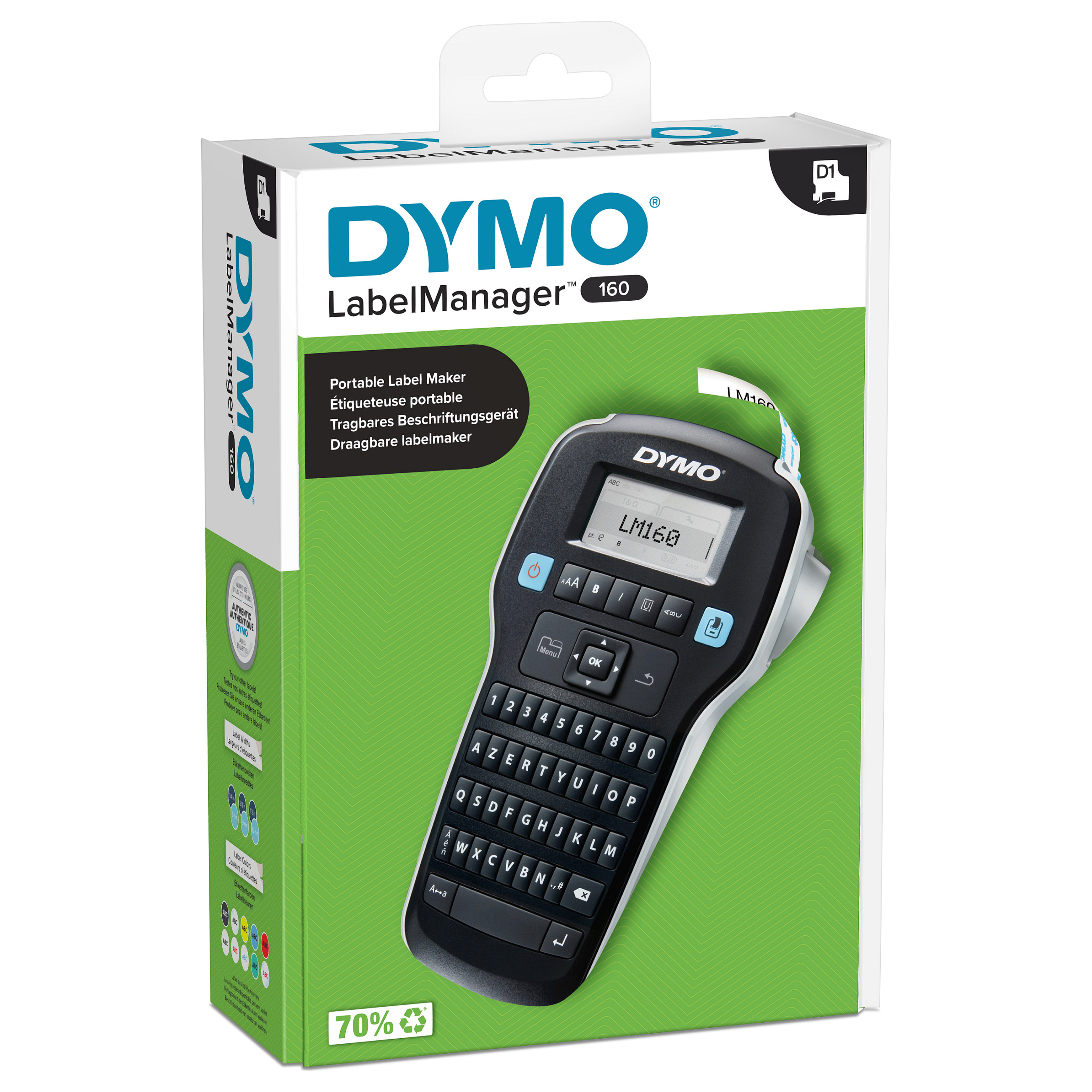 LabelManager DYMO 160 (6/9/12 mm D1-Bänder, Azerty)-16