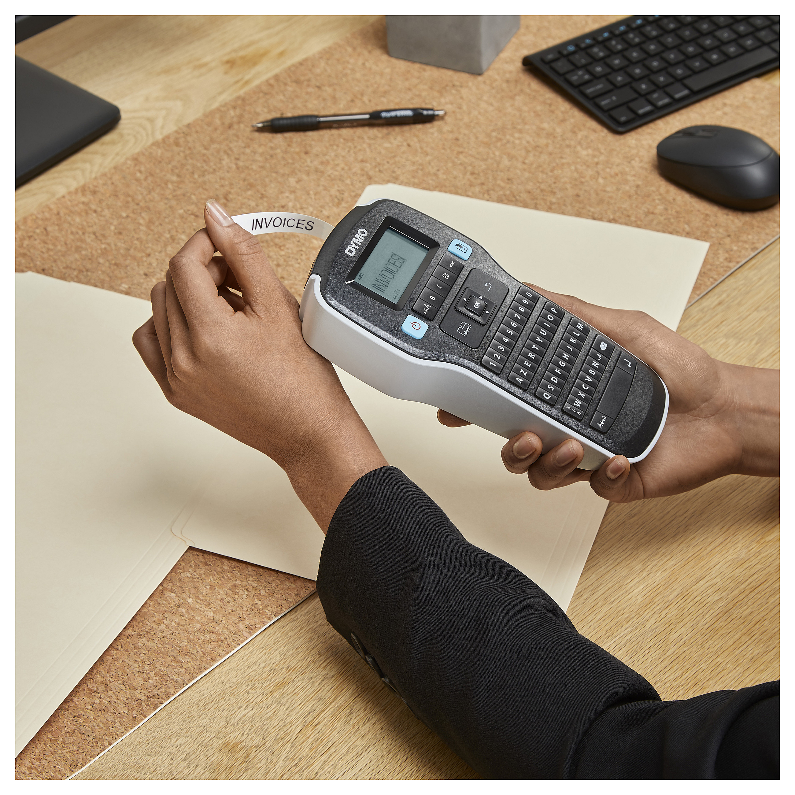 LabelManager DYMO 160 (6/9/12 mm D1-Bänder, Azerty)-7