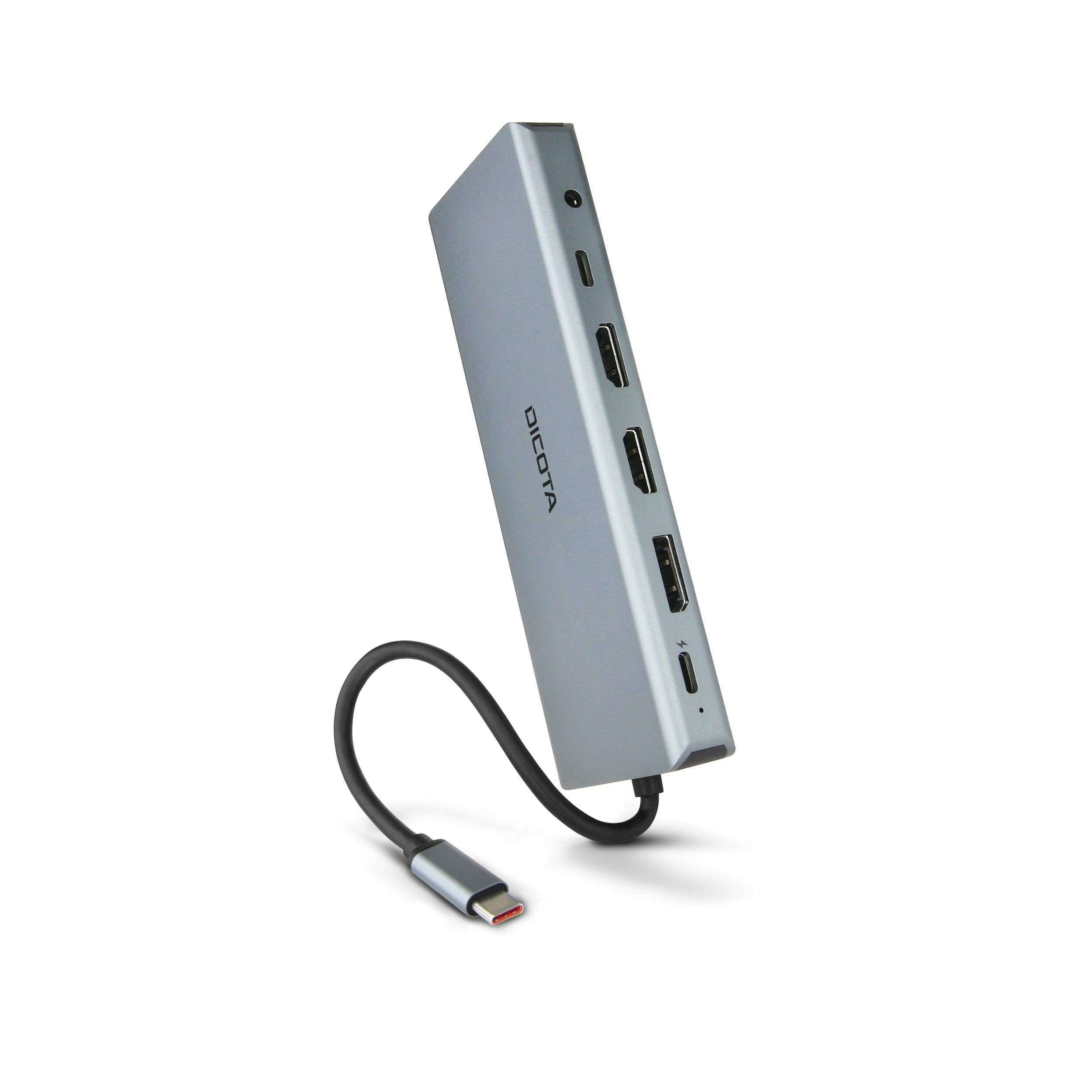 Hub DICOTA D32065 (USB 3.2 Gen 1 Type-C, Srebrna)-2