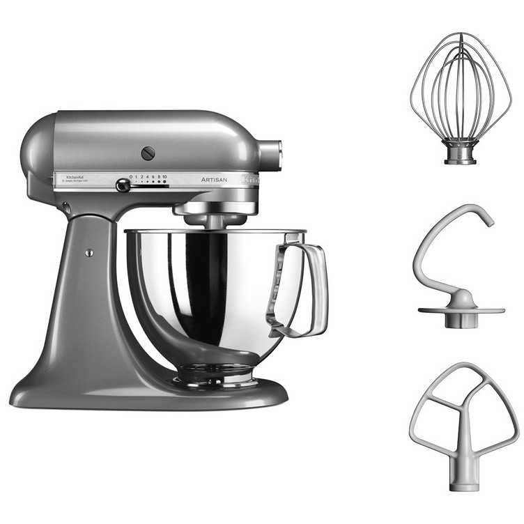Mikser KITCHENAID 5KSM125ECU (300 W, srebrna boja)-1