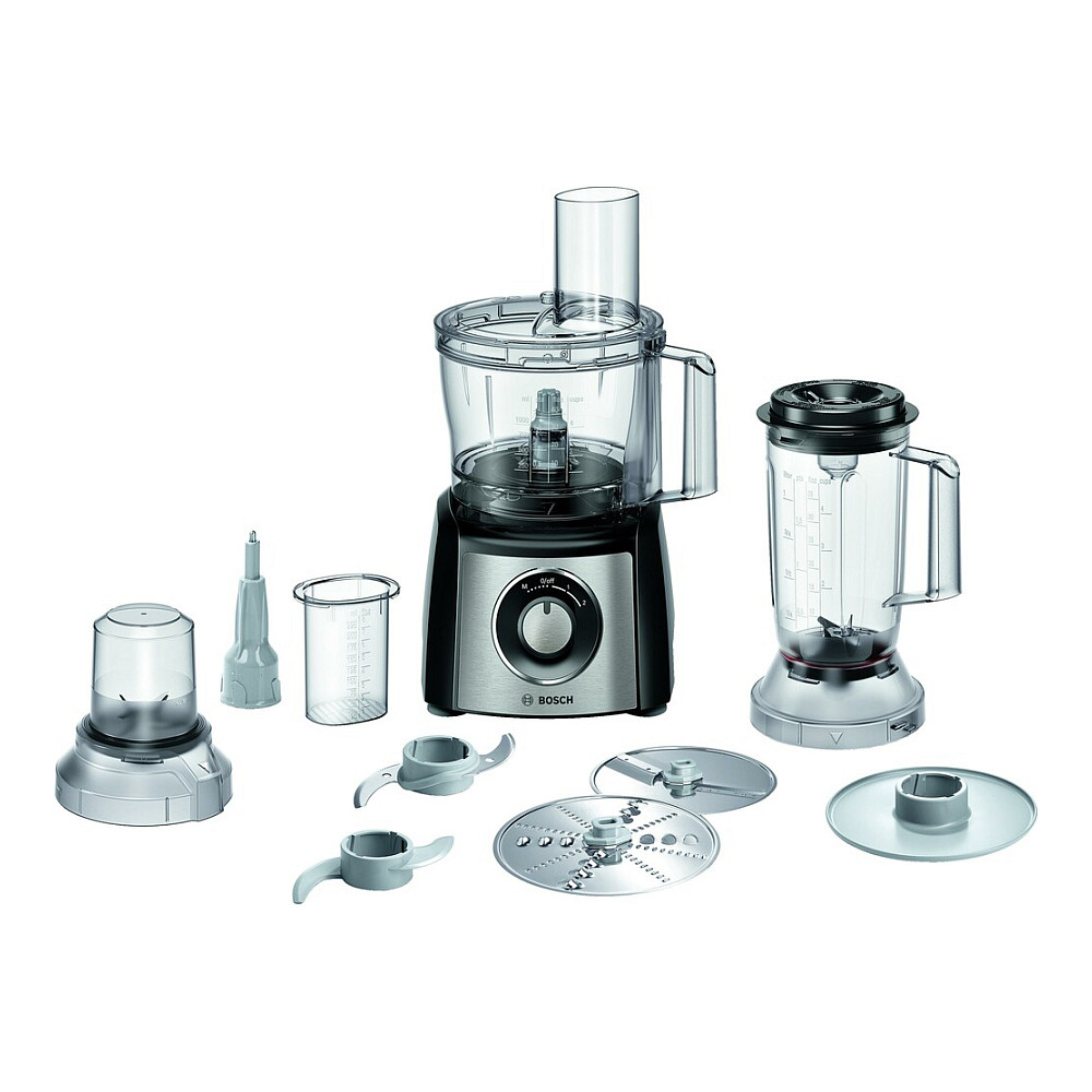 Kuhinjski procesor BOSCH MCM3PM386 (Snaga 900 W, Kapacitet 2.3 L, Crna, Transparentna)