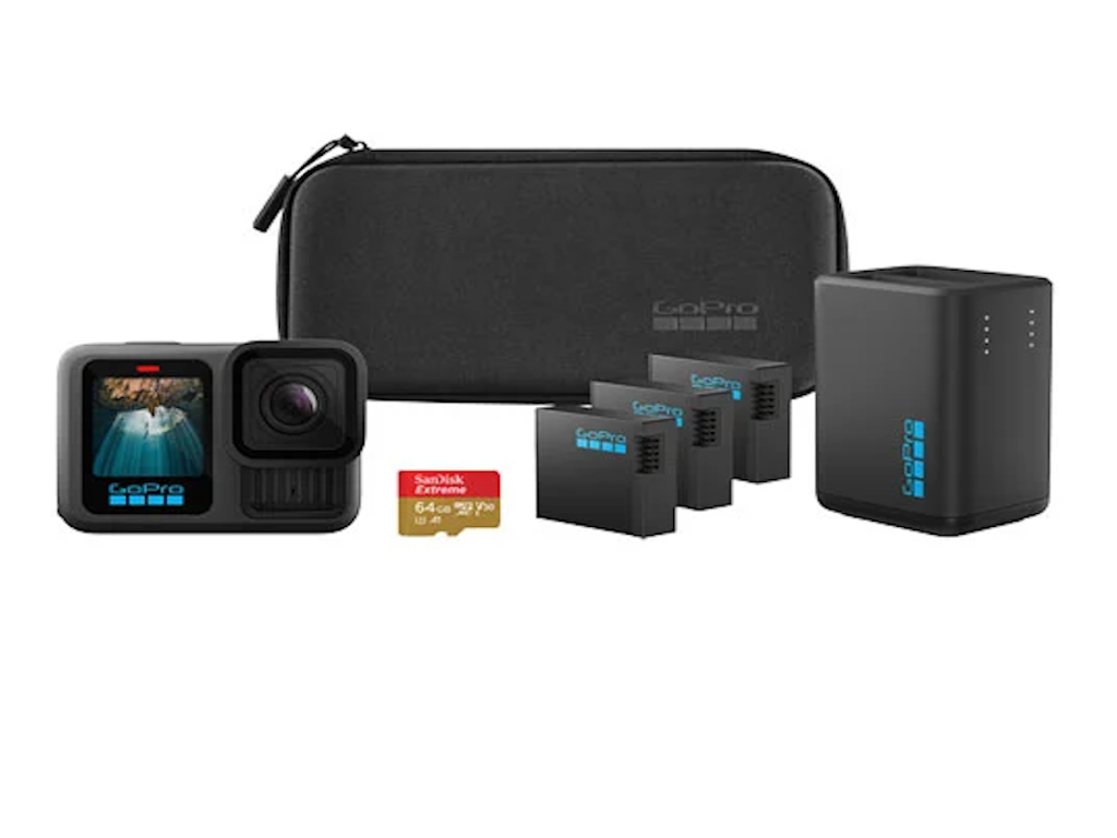 Akcijska kamera GOPRO Hero 13 Black Extended Power Bundle (5.3K60, 27 MP, 3x Enduro baterije, vodootporna do 10 m)-2
