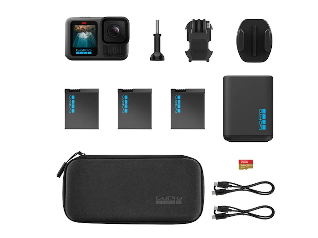 Akcijska kamera GOPRO Hero 13 Black Extended Power Bundle (5.3K60, 27 MP, 3x Enduro baterije, vodootporna do 10 m)-3