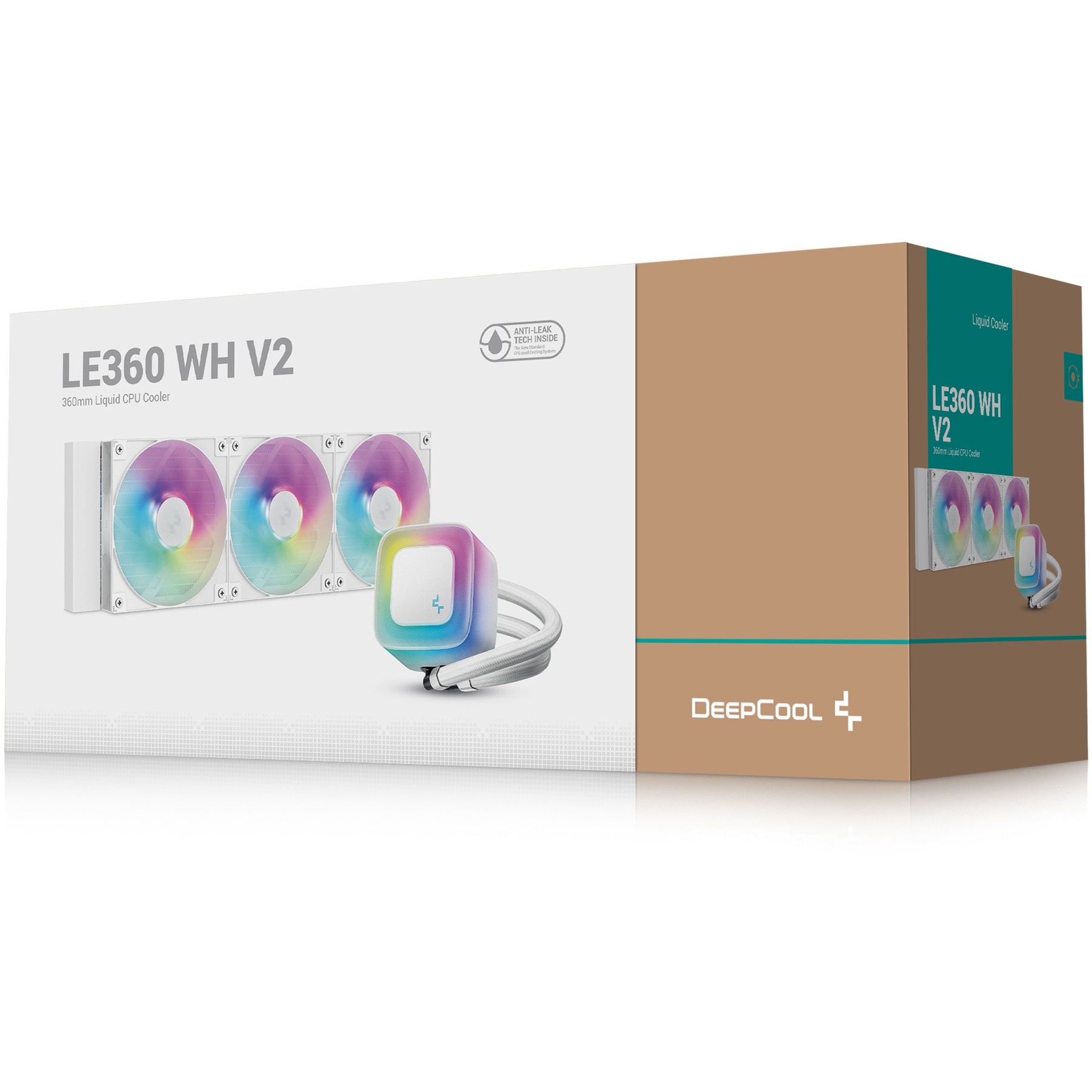 All-in-one tekući hladnjak DEEPCOOL LE360 WH V2 (12 cm, Bijeli, 1 kom)-5