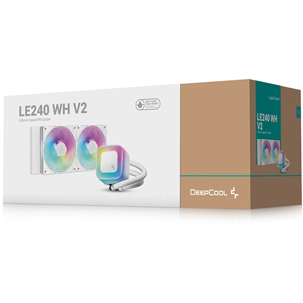 Vodeno hlađenje DEEPCOOL LE240 WH V2-5