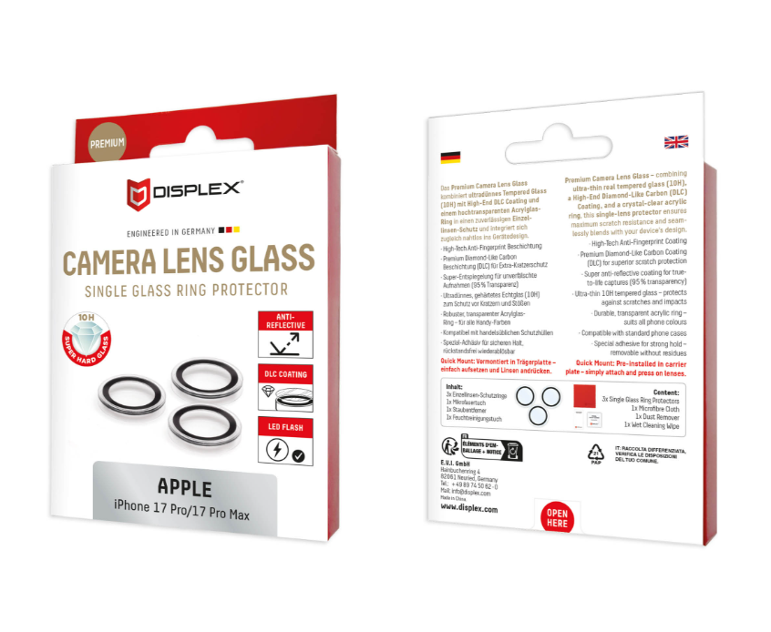 Staklo zaštitno DISPELX single Lens camera protector za IPHONE 17 Pro/IPHONE 17 Pro Max-1