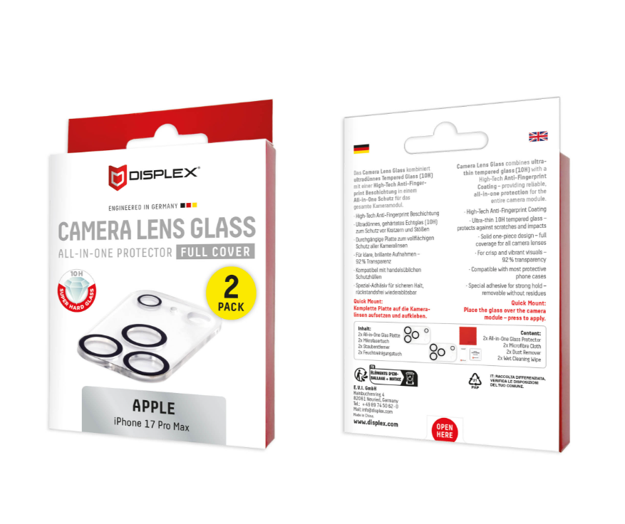 Staklo zaštitno DISPLEX All-In-One Camera Protector za iPhone 17 Pro Max-1