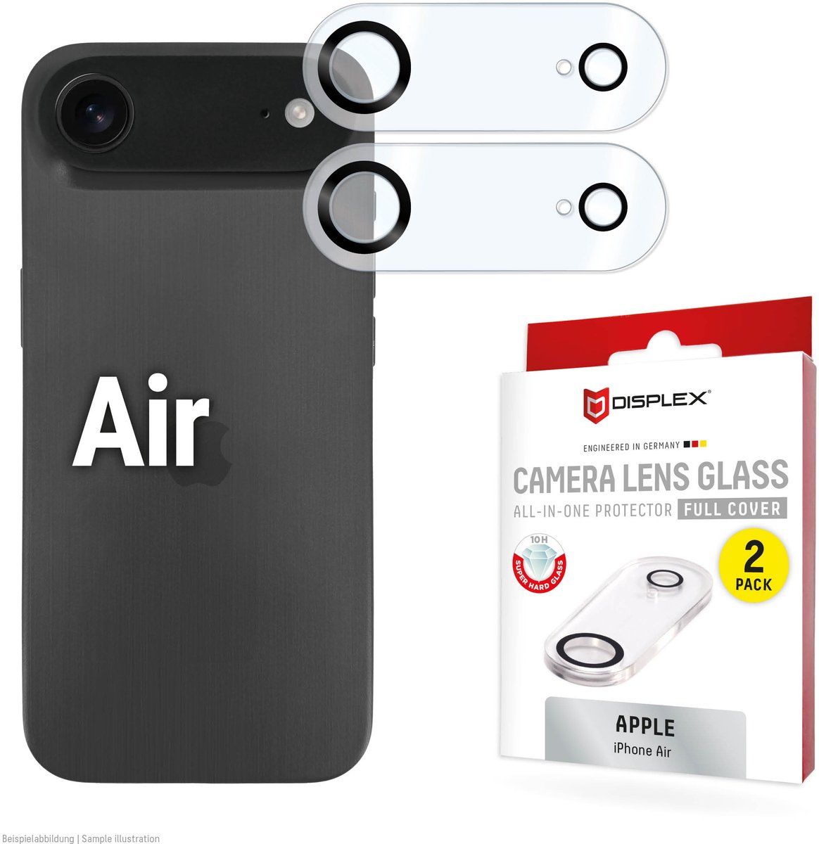Staklo zaštitno DISPLEX All-In-One Camera Protector za IPHONE Air-0