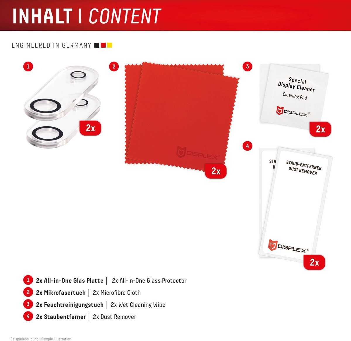 Staklo zaštitno DISPLEX All-In-One Camera Protector za IPHONE Air-2