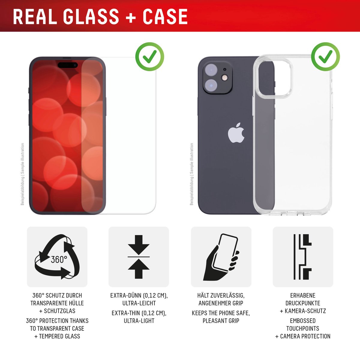 Staklo zaštitno DISPLEX Screen Protector + Case za IPHONE 17-2