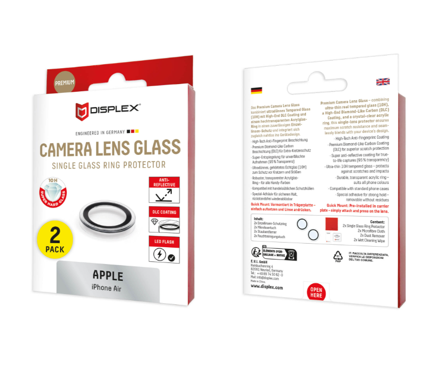 Staklo zaštitno DISPLEX Single Lens Camera Protector za iPhone Air-1