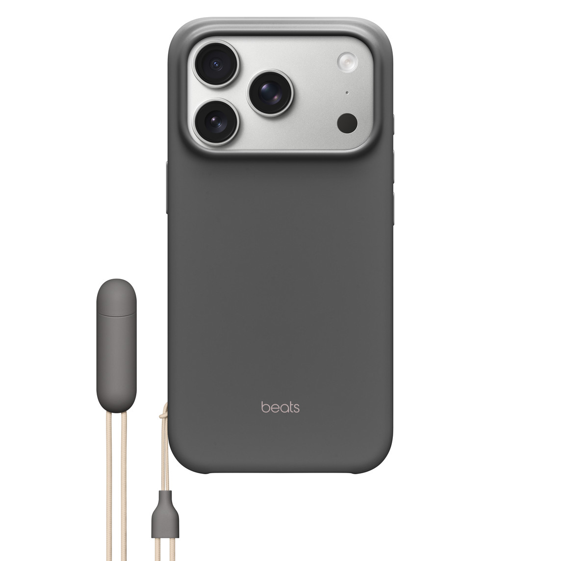 Maska za iPhone APPLE Beats iPhone 17 Pro s postoljem, MagSafe i kontrolom kamere - Granite Gray-0