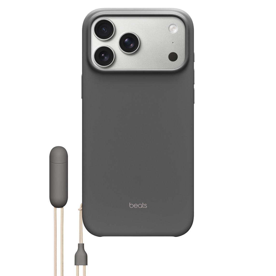 Maska za iPhone APPLE Beats iPhone 17 Pro Max (Kickstand, MagSafe, kontrola kamere, Granite Gray)-0
