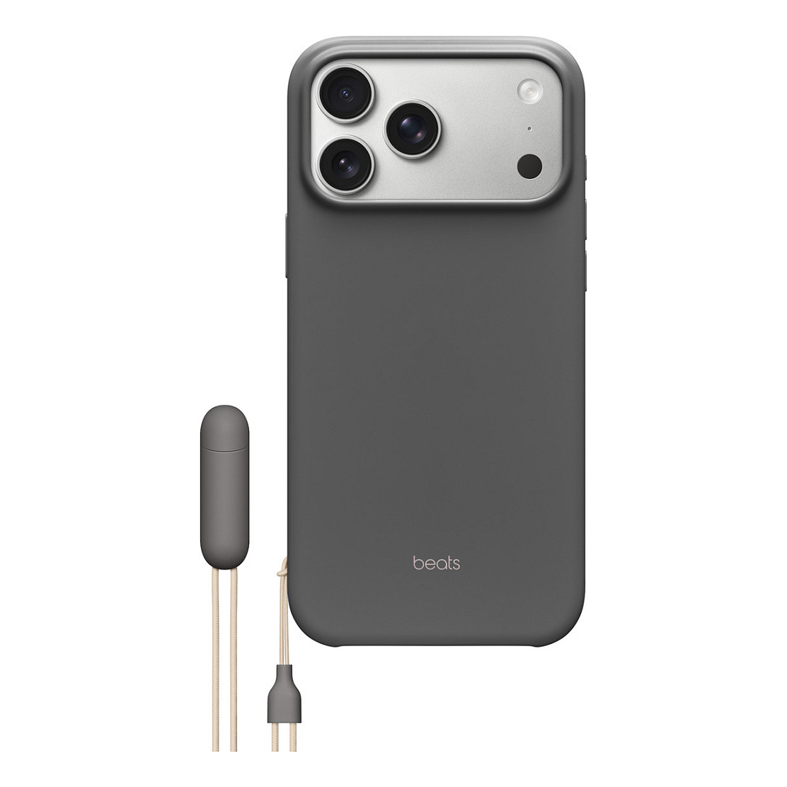 Maska za iPhone APPLE Beats iPhone 17 Pro Max (Kickstand, MagSafe, kontrola kamere, Granite Gray)-3