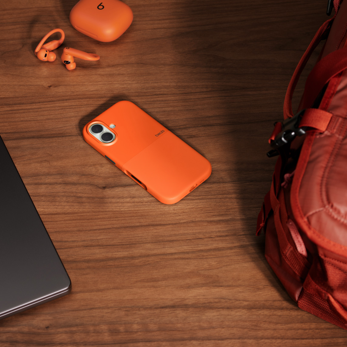 Maska za iPhone APPLE Beats iPhone 17 Rugged Case with MagSafe and Camera Control – Sierra Orange (MagSafe, kontrola kamere, Sierra Orange)-1